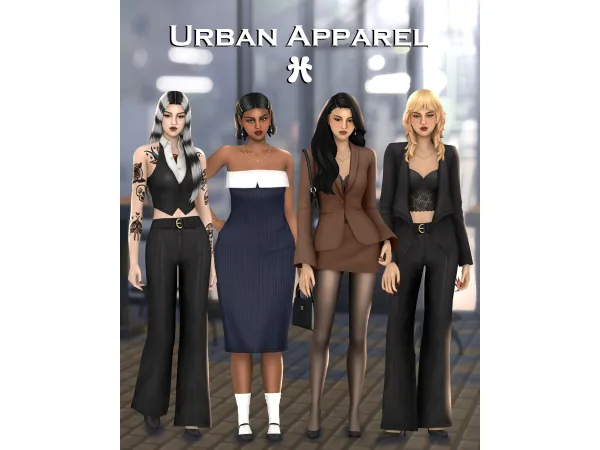 Maxis Match Urban Apparel by huien - The Sims 4 Custom Content