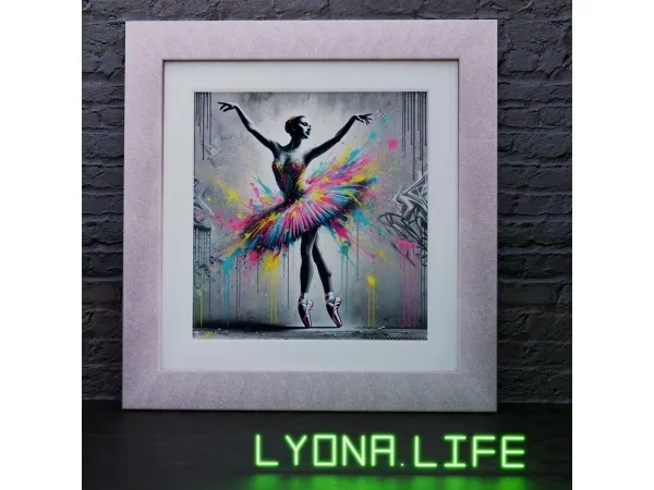 Mix Paintings Ballet in Color - The Sims 4 Custom Content