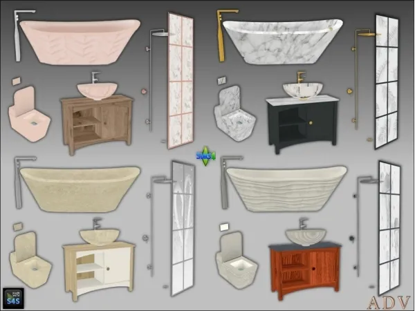 Mix Sanitary objects - The Sims 4 Custom Content