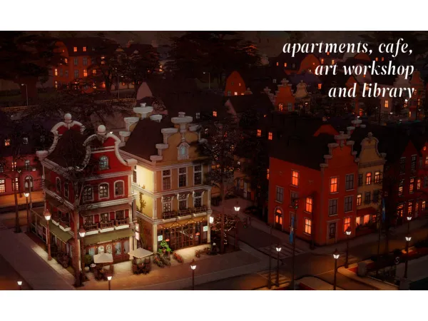 Maxis Match multifunctional lot by lollisimsi - The Sims 4 Custom Content