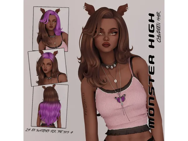 Maxis Match MONSTER HIGH SET Clawdeen by daylifesims - The Sims 4 Custom Content