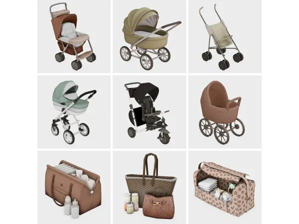 Maxis Match stroll that baby around in style sims 4 finds by boujeesimss - The Sims 4 Custom Content