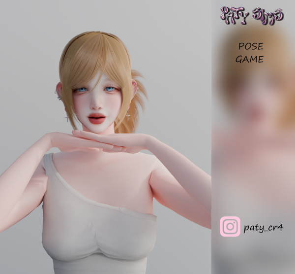 Alpha Kawaii Pose by patysims - The Sims 4 Custom Content