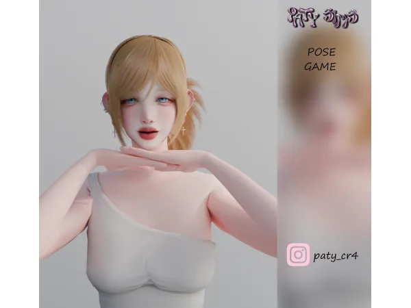 Alpha Kawaii Pose - The Sims 4 Custom Content