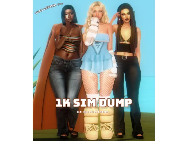 Alpha 1K SIM DUMP by Jaealisims - The Sims 4 Custom Content