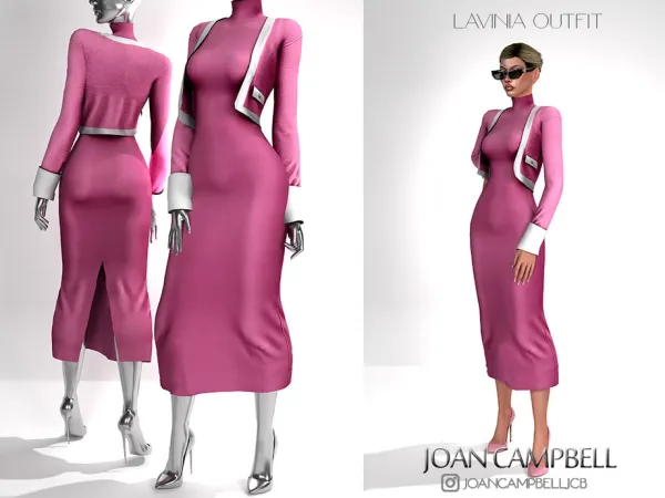 Alpha LAVINIA OUTFIT by Joan_Campbell_Beauty_ - The Sims 4 Custom Content