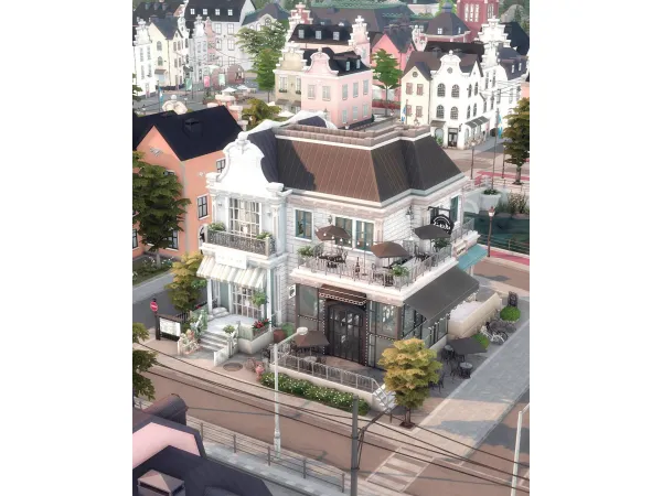 Mix Flower Store Coffee Shop Community Classes by Create4sims - The Sims 4 Custom Content