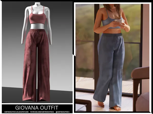 Alpha Fiovana Outfit - The Sims 4 Custom Content