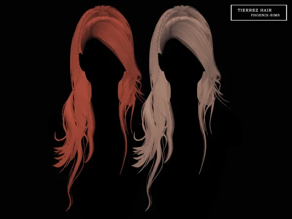 Alpha Tierrez Hair - The Sims 4 Custom Content