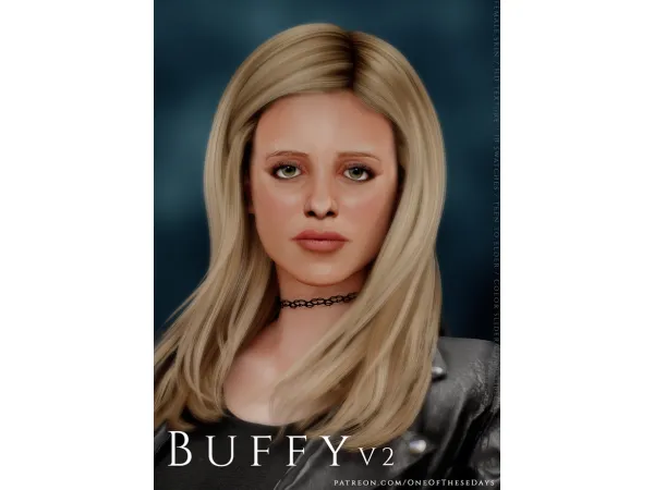 Alpha Buffy V2 SKIN ( lipstick tray files) - The Sims 4 Custom Content