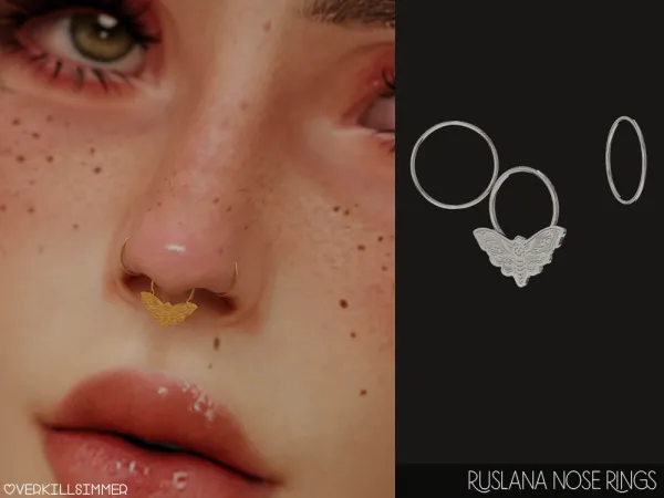 Alpha Ruslana nose rings - The Sims 4 Custom Content