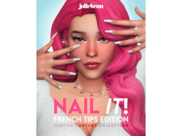 Maxis Match Nail It French Tips Edition by Joliebean - The Sims 4 Custom Content