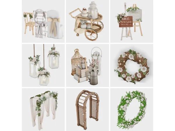 Maxis Match spring wedding sims 4 finds by boujeesimss - The Sims 4 Custom Content