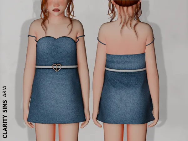 Alpha u00c1ria Dress Child - The Sims 4 Custom Content