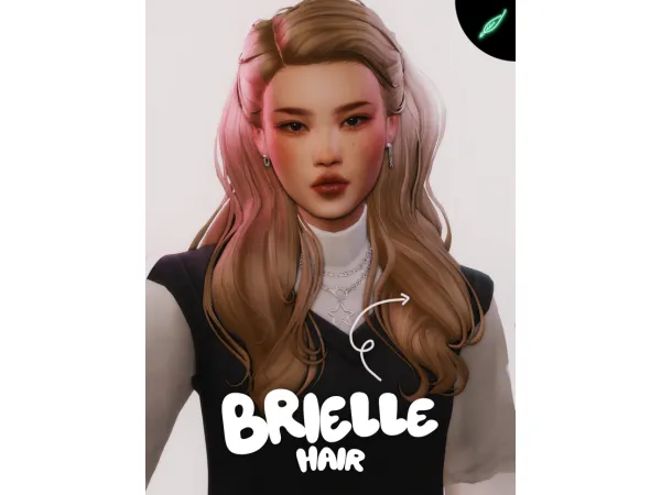 Maxis Match brielle hair by thatonegreenleaf - The Sims 4 Custom Content