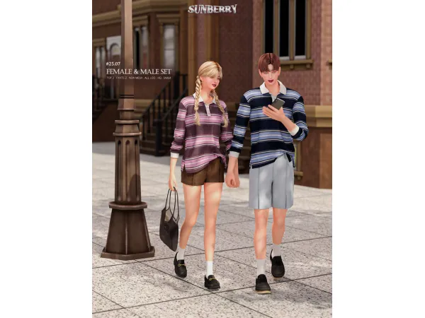 Alpha [SUNBERRY]2507 FEMALE MALE SET( - The Sims 4 Custom Content