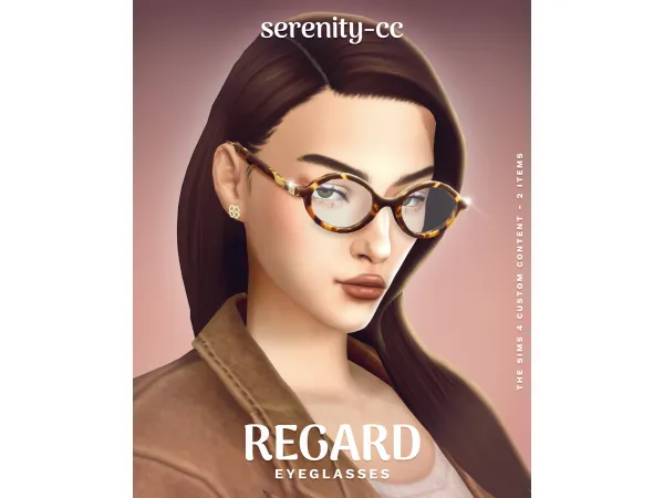 Maxis Match Regard Eyeglasses by serenitycc - The Sims 4 Custom Content