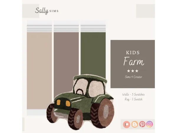 Alpha Kids FARM - The Sims 4 Custom Content
