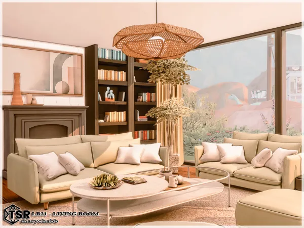 Mix LR21 Living Room - The Sims 4 Custom Content