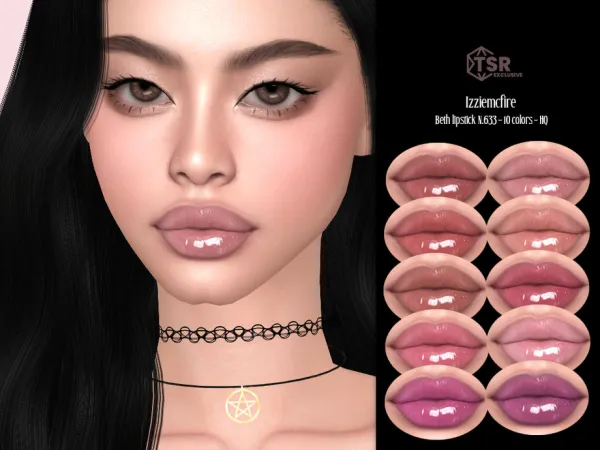 Mix IMF Beth Lipstick N633 by IzzieMcFire - The Sims 4 Custom Content