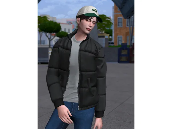 Mix am Puffer Jacket 01 by NORUSIMS - The Sims 4 Custom Content