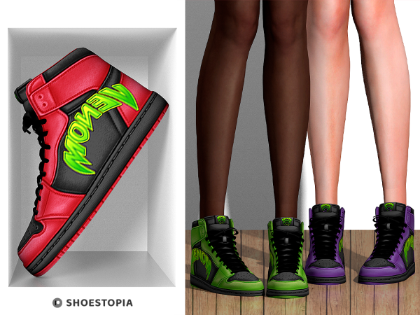 Alpha Shoestopia Venom Sneakers by shoestopia - The Sims 4 Custom Content