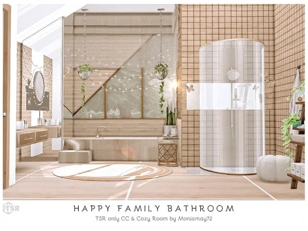 Mix Happy Family Bathroom - The Sims 4 Custom Content