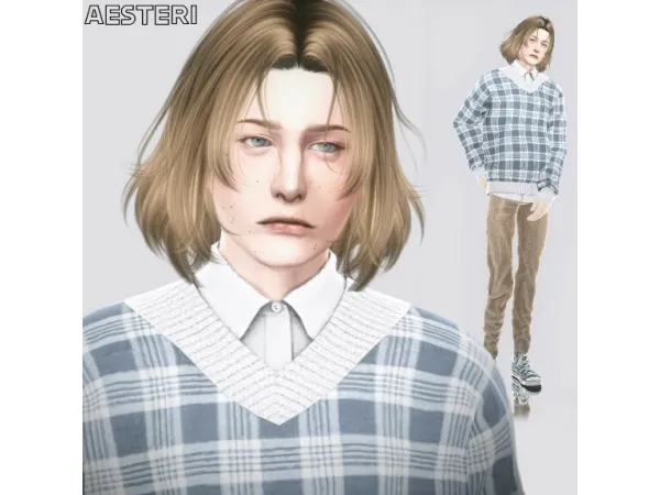 Alpha Adrian Abde Sim by Aesteri - The Sims 4 Custom Content