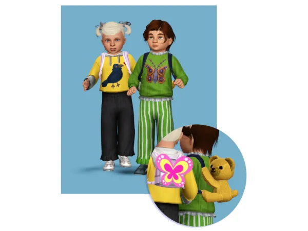 Sims 3 Alpha Toddler Female Accessories CC: Toddler set - TS3 by teekapoa