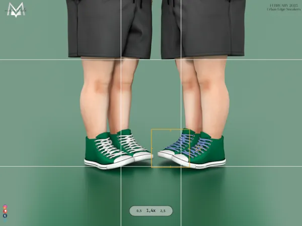 Mix Urban Edge Sneakers (Toddler) by MERMALADE - The Sims 4 Custom Content