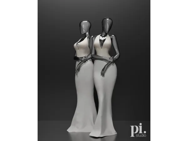 Maxis Match Bruna Marquezine's Dress Oscar 2025 by Pietro_s - The Sims 4 Custom Content