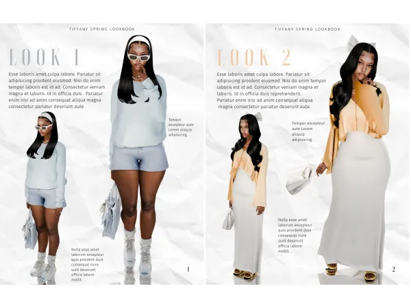 TIFFANY SPRING LOOKBOOK 1 & 2 by ch3rrysimss