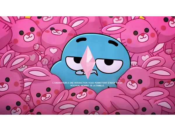 Mix Sims 4 Gumball Darwin loading screen by Teddie_Kusuo - The Sims 4 Custom Content