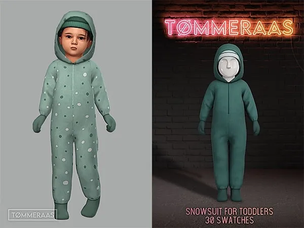 Alpha Tu00d8MMERAAS Snowsuit for Toddlers (89) - The Sims 4 Custom Content