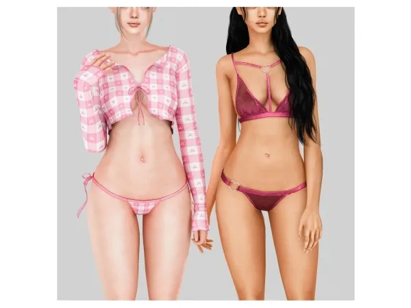 Alpha Mini SleepWear Set - The Sims 4 Custom Content