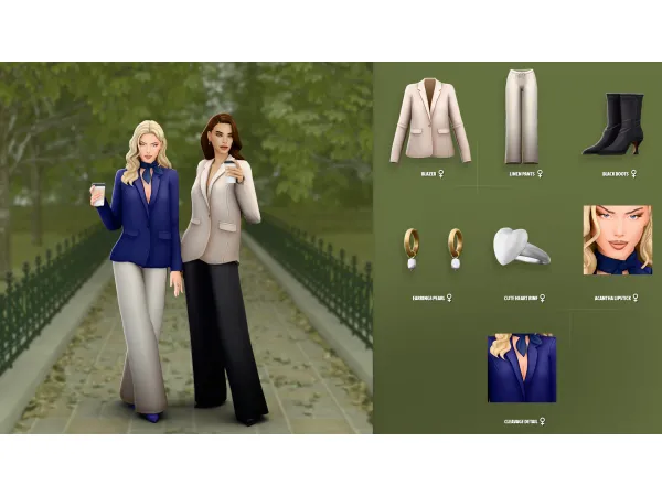 Maxis Match LINSEY SET ModCo Studios - The Sims 4 Custom Content