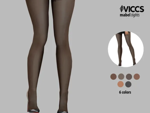 Alpha VICCS_MABEL TIGHTS (TEEN ELDER) - The Sims 4 Custom Content