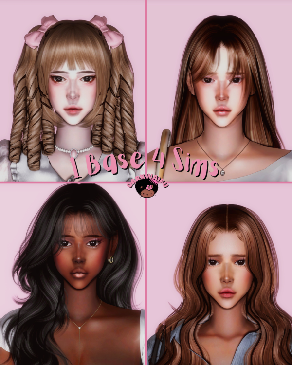Alpha 1 Base 4 Sims by simsfinds - The Sims 4 Custom Content