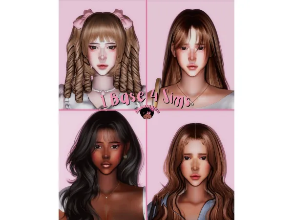 Alpha 1 Base 4 Sims by Darkwaifu - The Sims 4 Custom Content