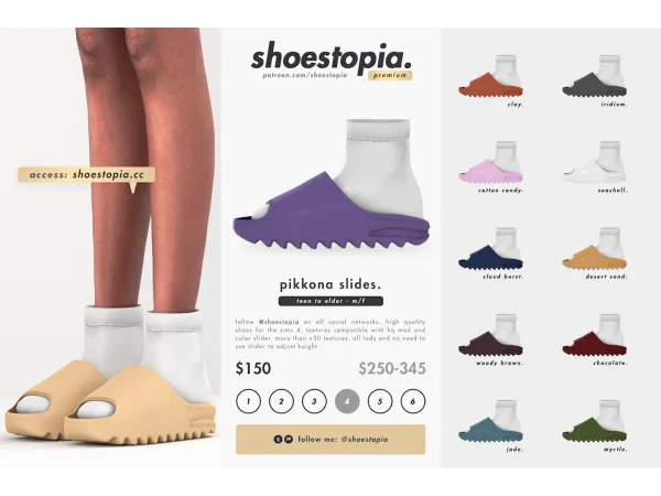 Alpha Shoestopia pikkona slid (adult) - The Sims 4 Custom Content