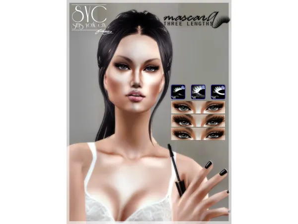 Mascara Three Lengths by simsyorkcity - The Sims 2 Custom Content