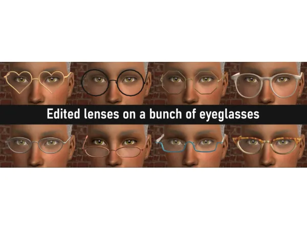 Glasses dump by LETOMILLS - The Sims 2 Custom Content