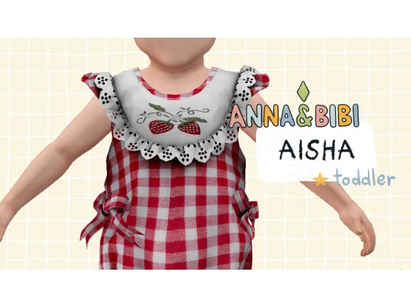 Maxis Match Aisha_TODDLER [AnnaBibi] - The Sims 4 Custom Content