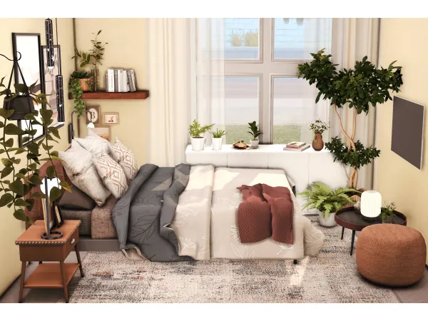 Alpha Reli Bedroom by miwisimsie - The Sims 4 Custom Content