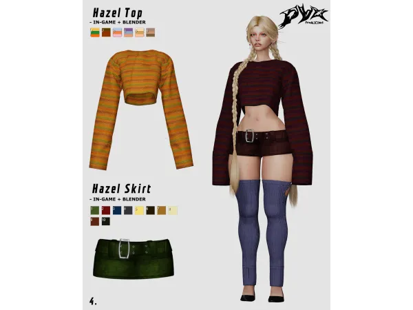 Alpha Hazel Set by pyxalicious - The Sims 4 Custom Content