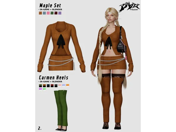 Alpha Maple Set by pyxalicious - The Sims 4 Custom Content