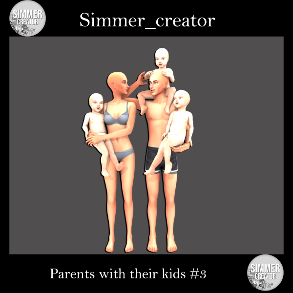 Mix Parents with their kids 3 by simmer_creator - The Sims 4 Custom Content