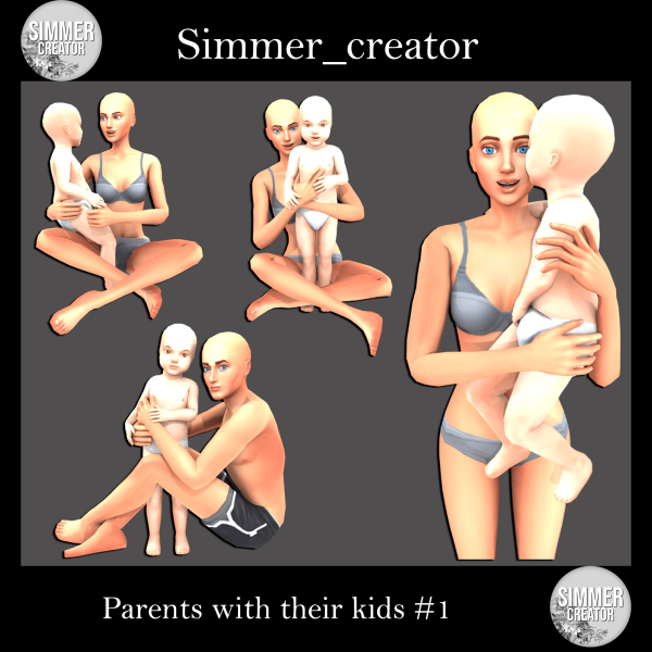 Mix Parents with their kids 1 by simmer_creator - The Sims 4 Custom Content