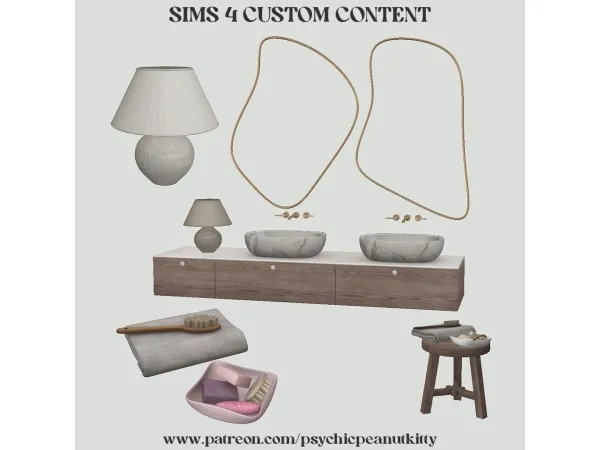 Mix Bathroom Furniture - The Sims 4 Custom Content