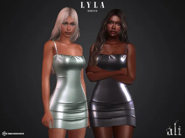 Alpha LYLA dress by ali1 - The Sims 4 Custom Content